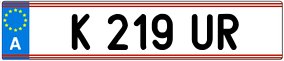 Trailer License Plate